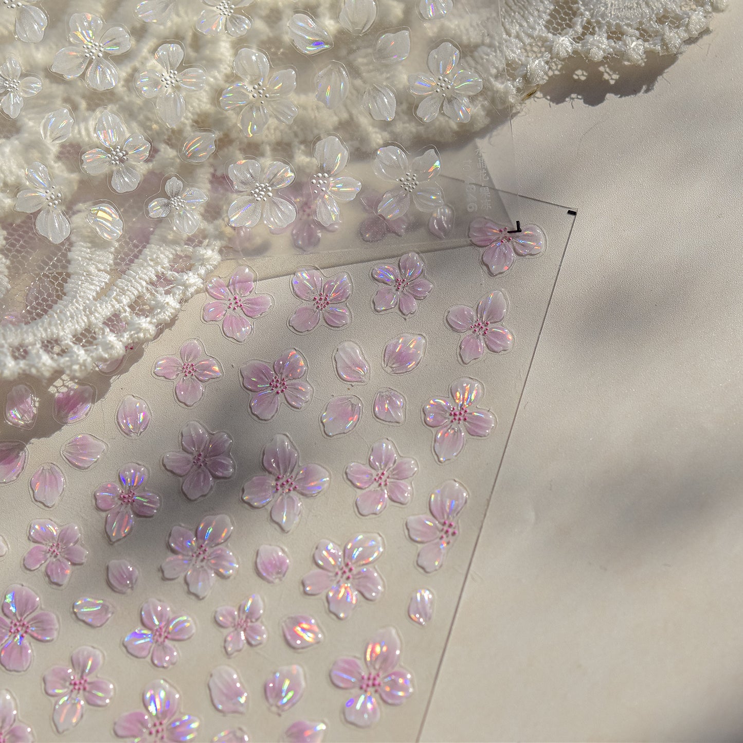 Jelly Nail Stickers ins Hot-selling Nail Stickers Crystal Flower Nail Art Decorations Stickers