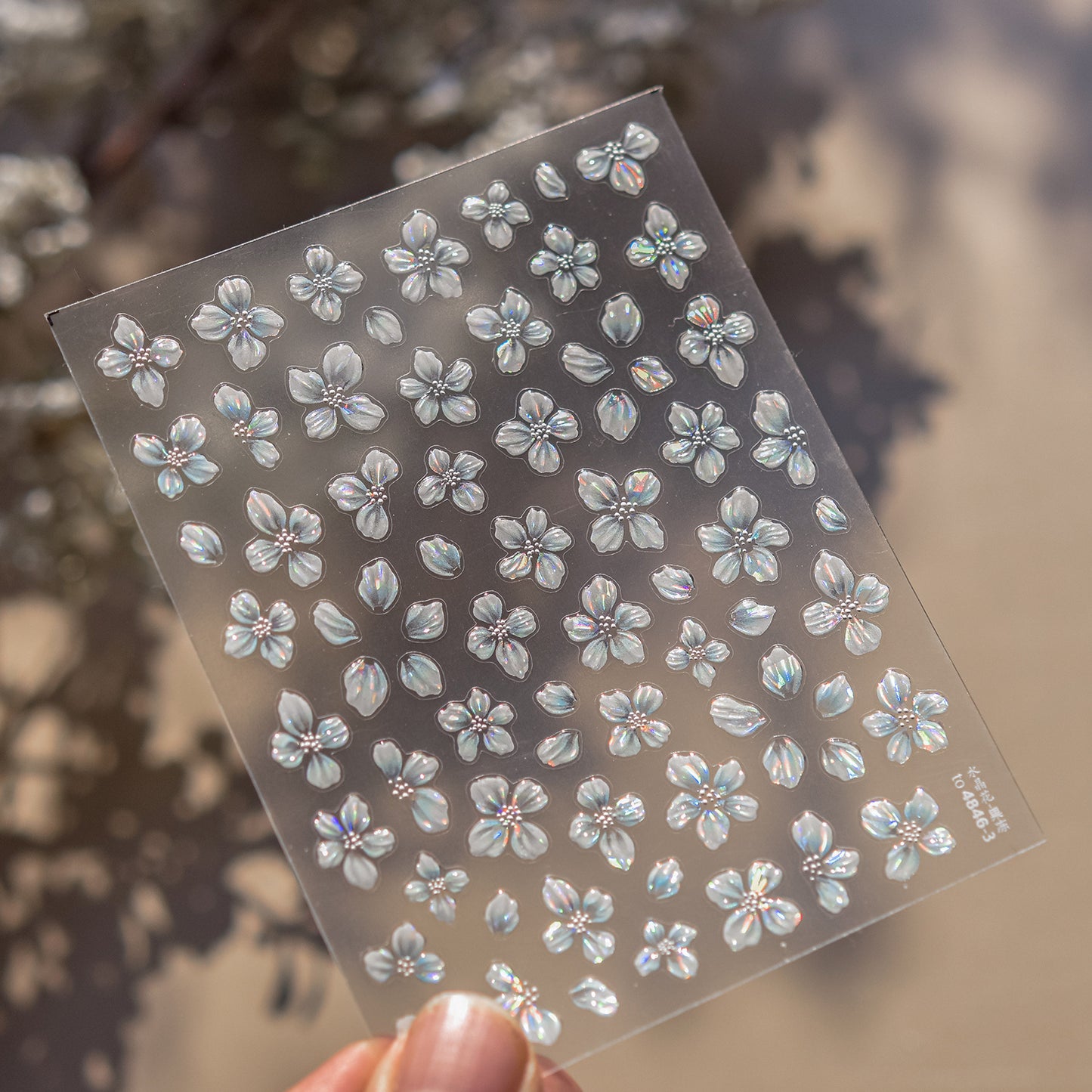 Jelly Nail Stickers ins Hot-selling Nail Stickers Crystal Flower Nail Art Decorations Stickers
