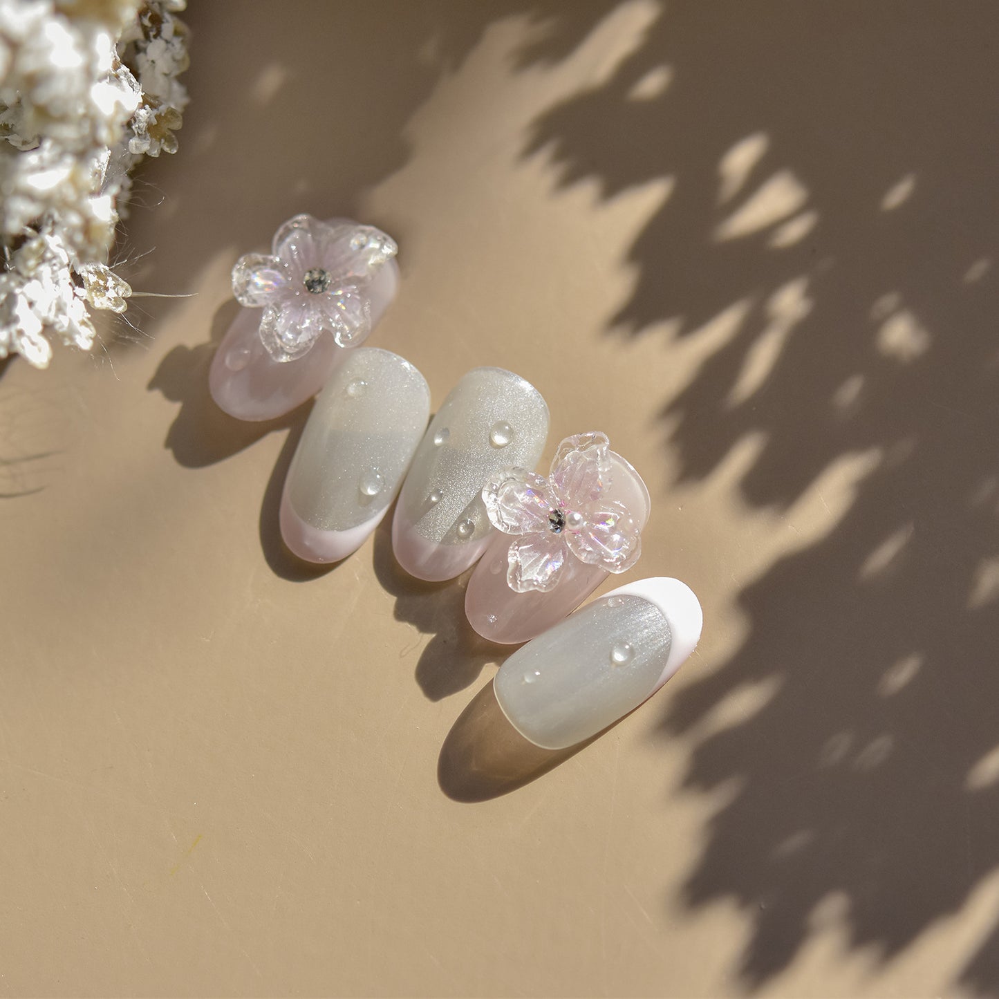 Jelly Nail Stickers ins Hot-selling Nail Stickers Crystal Flower Nail Art Decorations Stickers