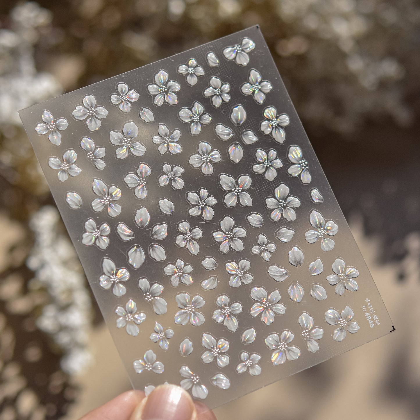 Jelly Nail Stickers ins Hot-selling Nail Stickers Crystal Flower Nail Art Decorations Stickers