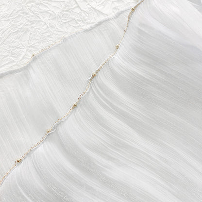 Shiny Satin Smooth Crepe Four-Sided Metal Chain Headscarf High-End Malay Middle Eastern Headscarf Arab