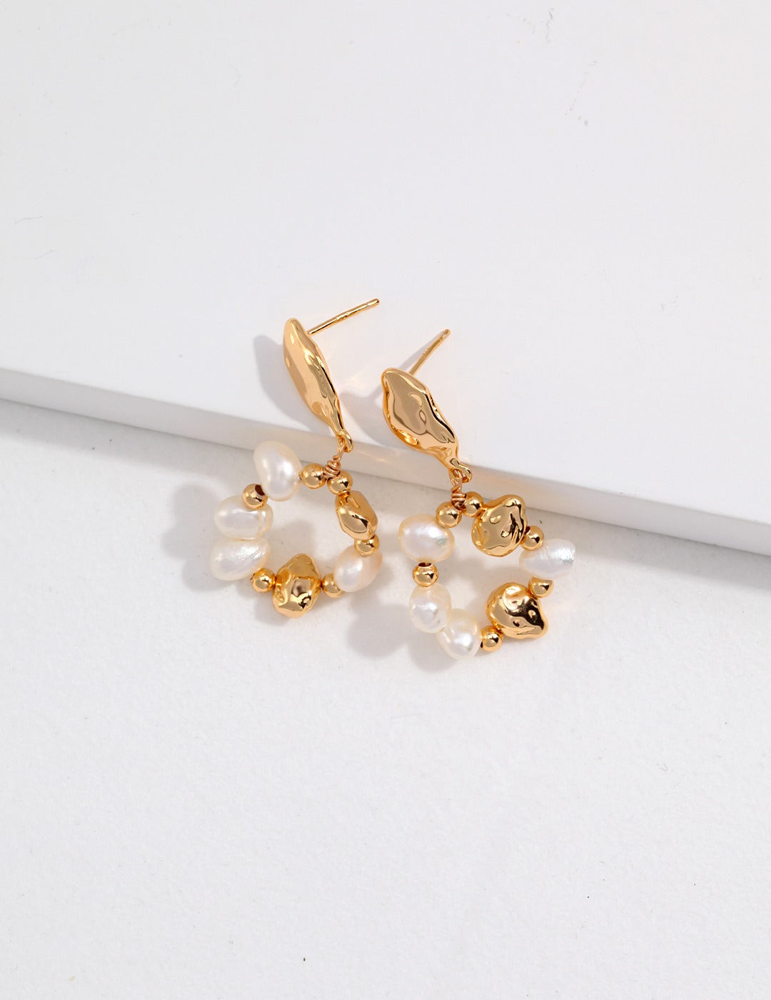 Sterling Silver Freshwater Pearl Dangle Earrings