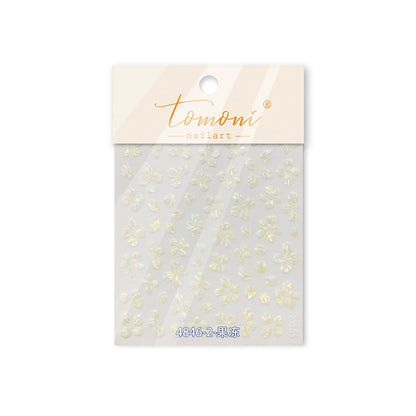 Jelly Nail Stickers ins Hot-selling Nail Stickers Crystal Flower Nail Art Decorations Stickers