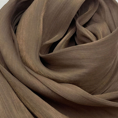 Shiny Satin Smooth Crepe Four-Sided Metal Chain Headscarf High-End Malay Middle Eastern Headscarf Arab