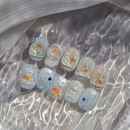 Jelly Nail Stickers Popular 3D Nail Stickers One Bag Starfish Nail Art Accessories