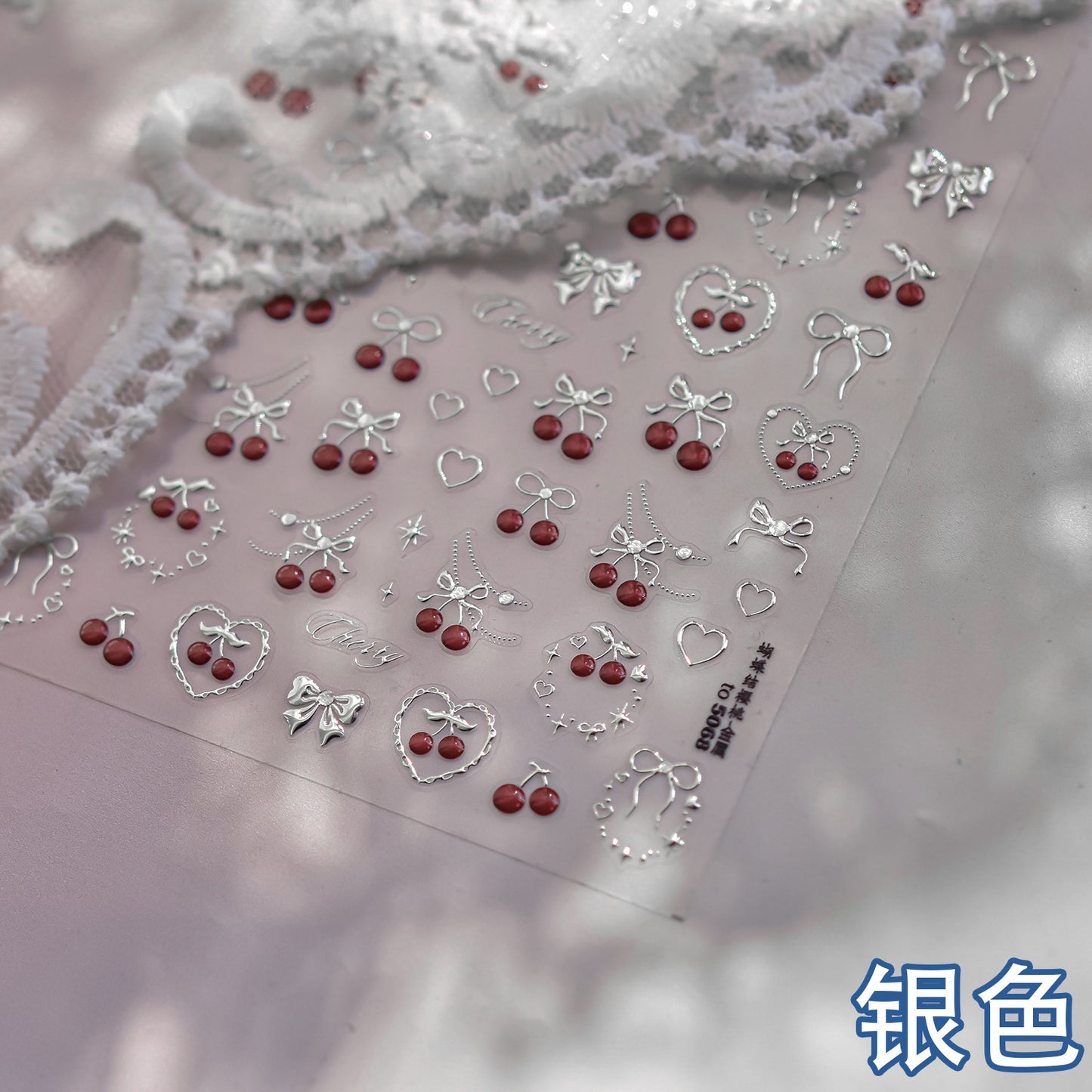 Jelly Nail Stickers Ins Nail Stickers Handmade DIY Strawberry Fruit Auxiliary Stickers Cherry Decorations Accessories