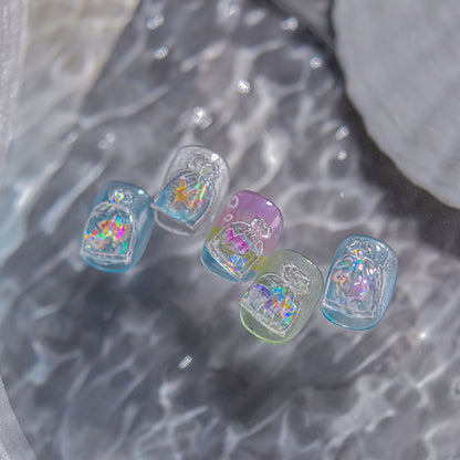 Jelly Nail Stickers Popular 3D Nail Stickers One Bag Starfish Nail Art Accessories