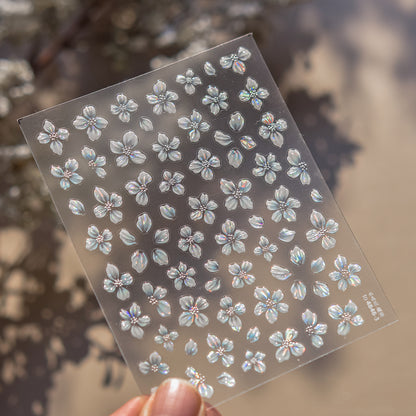 Jelly Nail Stickers ins Hot-selling Nail Stickers Crystal Flower Nail Art Decorations Stickers