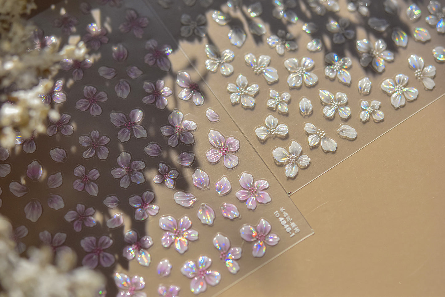 Jelly Nail Stickers ins Hot-selling Nail Stickers Crystal Flower Nail Art Decorations Stickers