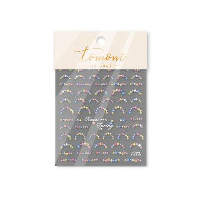 Fresh Small Flowers 3D Embossed Nail Stickers - Delicate Floral Nail Art Decals with Dimensional Petal Designs, Spring Bloom Nail Decor for Women, Salon-Quality Manicure