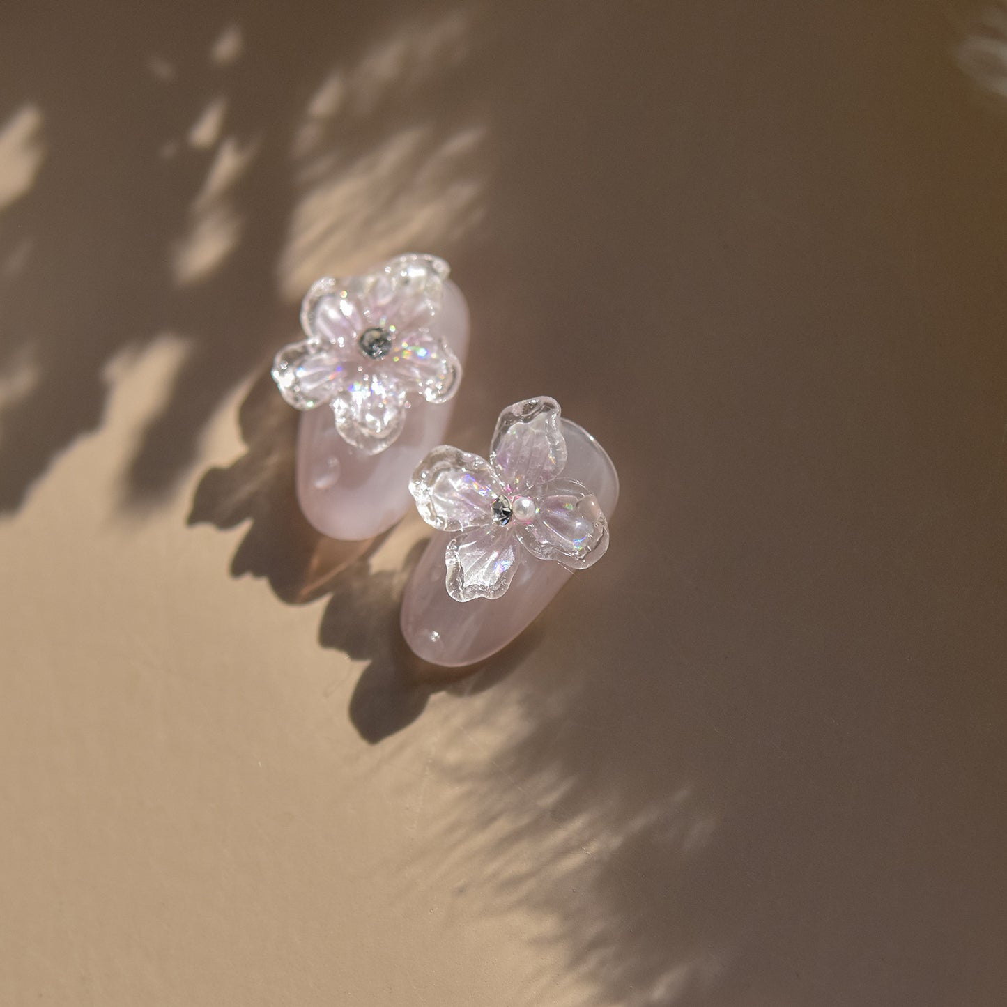Jelly Nail Stickers ins Hot-selling Nail Stickers Crystal Flower Nail Art Decorations Stickers