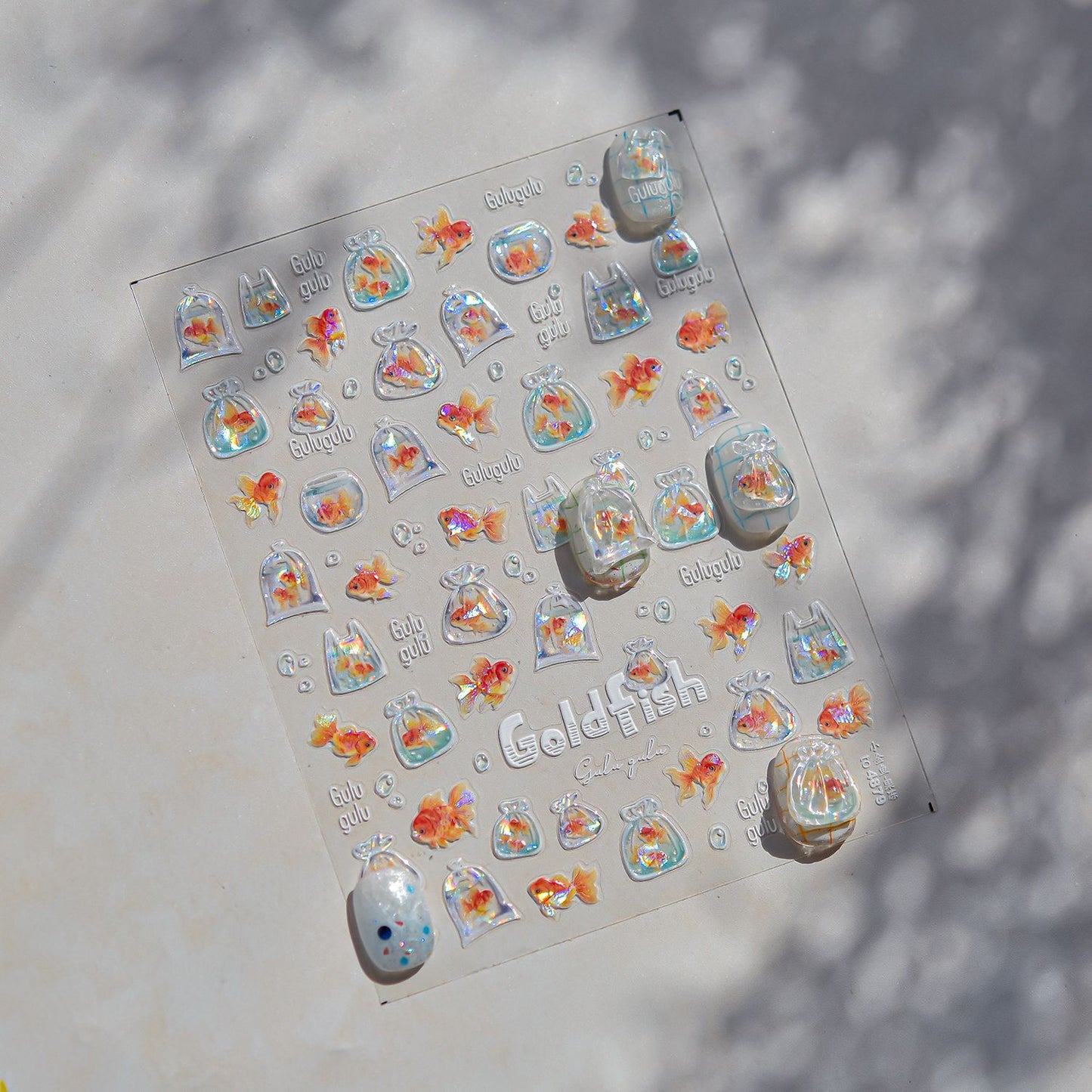 Jelly Nail Stickers Popular 3D Nail Stickers One Bag Starfish Nail Art Accessories