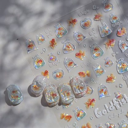 Jelly Nail Stickers Popular 3D Nail Stickers One Bag Starfish Nail Art Accessories