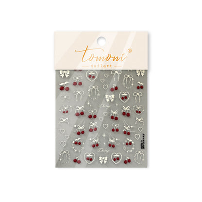 Jelly Nail Stickers Ins Nail Stickers Handmade DIY Strawberry Fruit Auxiliary Stickers Cherry Decorations Accessories