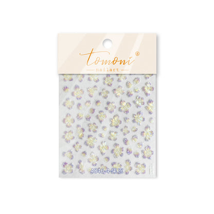 Jelly Nail Stickers ins Hot-selling Nail Stickers Crystal Flower Nail Art Decorations Stickers