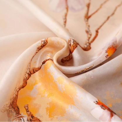 2025 Spring New Women's Silk Sunscreen Scarf 100%Mulberry Silk Square Scarf Shawl for Outerwear