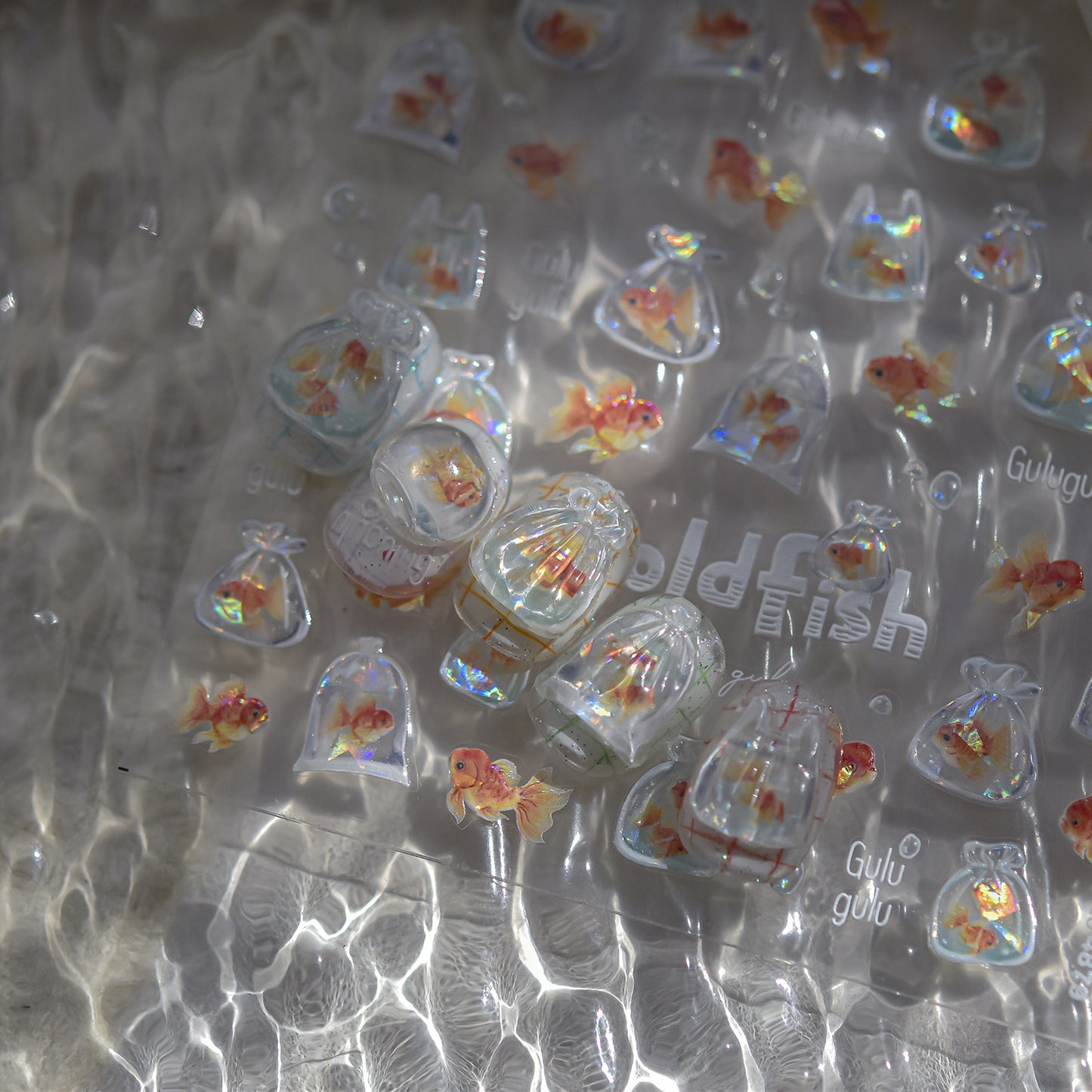 Jelly Nail Stickers Popular 3D Nail Stickers One Bag Starfish Nail Art Accessories