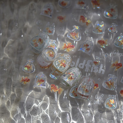 Jelly Nail Stickers Popular 3D Nail Stickers One Bag Starfish Nail Art Accessories