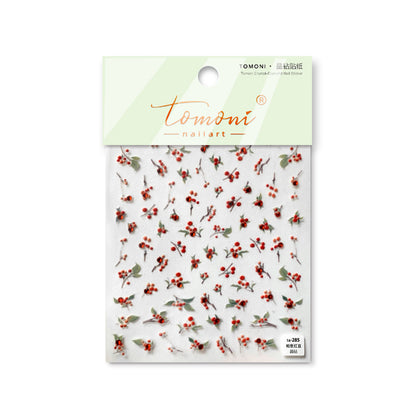 Crystal Diamond Nail Stickers Nail Stickers Acacia Red Bean