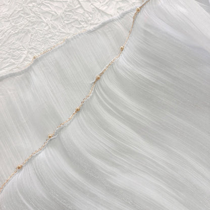 Shiny Satin Smooth Crepe Four-Sided Metal Chain Headscarf High-End Malay Middle Eastern Headscarf Arab