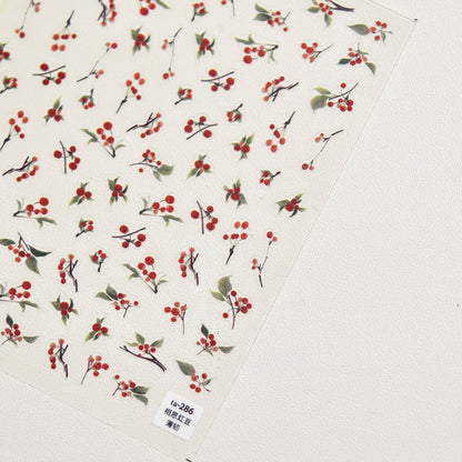 Crystal Diamond Nail Stickers Nail Stickers Acacia Red Bean